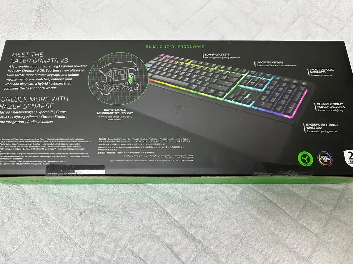 레이저코리아 오나타 V3 한글 Razer Ornata V3 KR 키보드